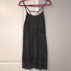 Black and white patterned dress